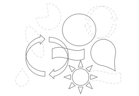 陽光、循環(huán)、綠色、科技因素構成正能量科技新LOGO圖形聯(lián)想